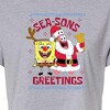 Women's - SpongeBob SquarePants - Seasons Greetings Bikini Bottom Cropped Graphic T-Shirt - 2 of 4