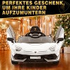 12V Kids Electric Car with Remote Control, LED Lights & Sound System - Licensed Lamborghini Battery Powered Ride-On Toy for Boys & Girls - 4 of 4