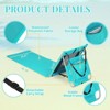 Karl Home Patio Green Lightweight Foldable Beach Mat Lounge Chair - 3 of 4