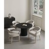 Manhattan Comfort 5pc Hathaway and Aspen Modern Dining Set Black/Silver Lining - 2 of 4