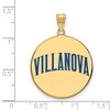 Black Bow Jewelry 14k Yellow Gold Plated Sterling Silver Villanova Wildcats NCAA Extra Large Pendant - 2 of 3