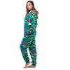 Just Love Womens One Piece Winter Holiday Adult Bodysuit Faux Shearling Lined Hoody Xmas Pajamas - 2 of 4