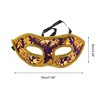 Unique Bargains Jazz Cloth-Wrapped Flat Head Half Face Party Mask 1 Pc - 2 of 4