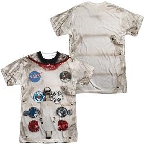 Men's Astronaut Spacesuit (Front Back Print) Short Sleeve Costume T-Shirt - 1 of 4