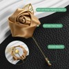 Unique Bargains Ribbon Alloy Outdoor Irregular Flower Lapel Pin 24 Pcs - 2 of 4