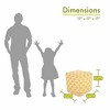 Majestic Home Goods,Cube Pouf Links - 2 of 4