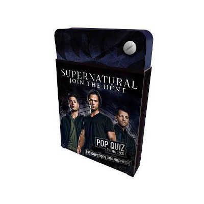 Supernatural Pop Quiz Trivia Deck - (Science Fiction Fantasy) by  Chip Carter (Hardcover)