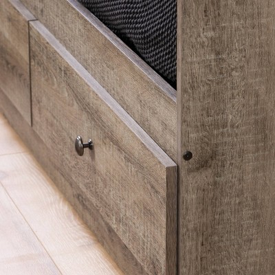 Twin Weathered Oak Daybed with 3 Storage Drawers