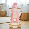 Mshliw Plush Rocking Horse with Moving Mouth and Tail, Wooden Base Ride-On Toy with Handles for Toddlers, Birthday Gift, Christmas gift - 4 of 4