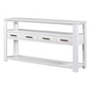 CAVINAS Modern Console Table with 4 Drawers and 2 Shelves,Hallway Table with Ample Storage,Stylish Entryway Table for Living Room,Hallway - 2 of 4