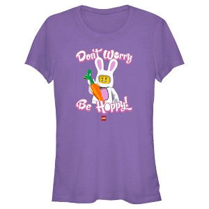 Juniors Womens LEGO Don't Worry Be Hoppy T-Shirt - 1 of 4