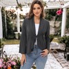 Anna-Kaci Women's Casual Lightweight Cardigans Soft Draped Ruffles Flare Sleeve Cardigan - 3 of 4