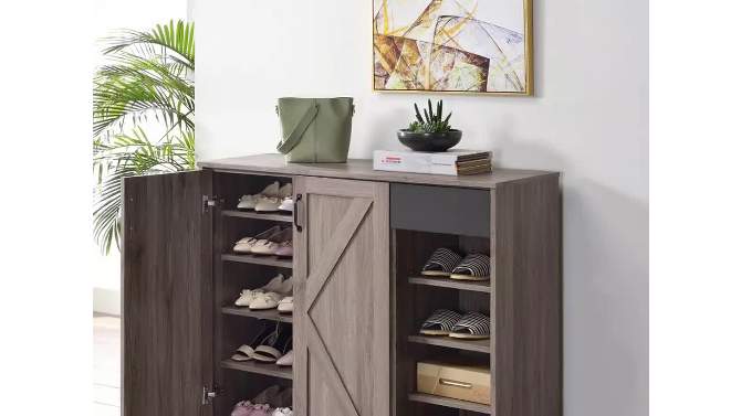 Toski Cabinet Rustic Gray Oak - Acme Furniture, 2 of 6, play video