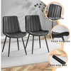 KTMBDW Upholstered Dining Chairs Set of 4, Modern PU Leather Dining Room Kitchen Side Chair with Padded Seat & Metal Legs, Restaurant/Cafe - 3 of 4