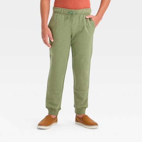Boys' Fleece Jogger Pants - Cat & Jack™ Green S : Target