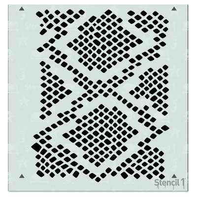 Stencil1 Snakeskin Repeating - Stencil 5.75" x 6"
