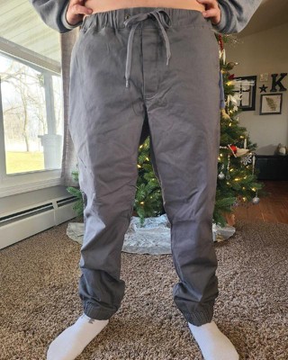 Men's Tapered Fleece Jogger Pants - Goodfellow & Co™ Cement Gray S : Target