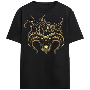 Lord Of The Rings Balrog In Rust Adult Black Crew Neck Short Sleeve T-shirt - 1 of 3