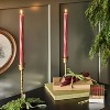 6pk 10" Soft Twist Taper Candle Set Red - Hearth & Hand™ with Magnolia - 2 of 3