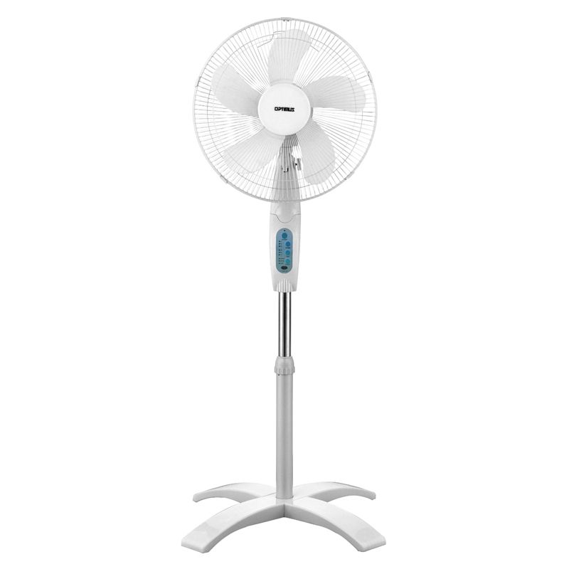 Optimus 16in Wave Oscillating Stand Fan with Remote Control, 1 of 6
