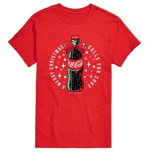 Men's - Coca Cola - A Merry Christmas Calls for Coke Short Sleeve Graphic T-Shirt - 1 of 4