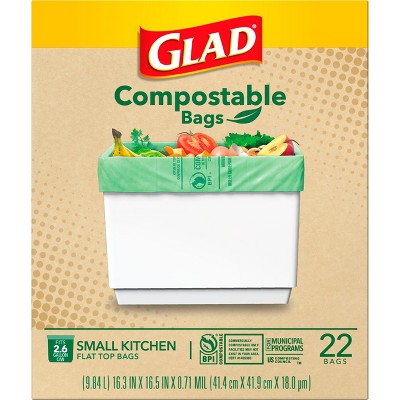 Glad Compost Trash Bags - Unscented - 22ct