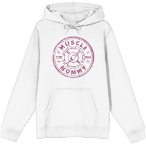 Muscle Mommy Weight Plate Adult Long Sleeve Hoodie - 1 of 2