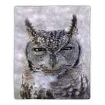 Fleece Throw Blanket - Owl Print Pattern, Lightweight Hypoallergenic Bed or Couch Soft Cozy Plush Blanket for Adults and Kids by Lavish Home