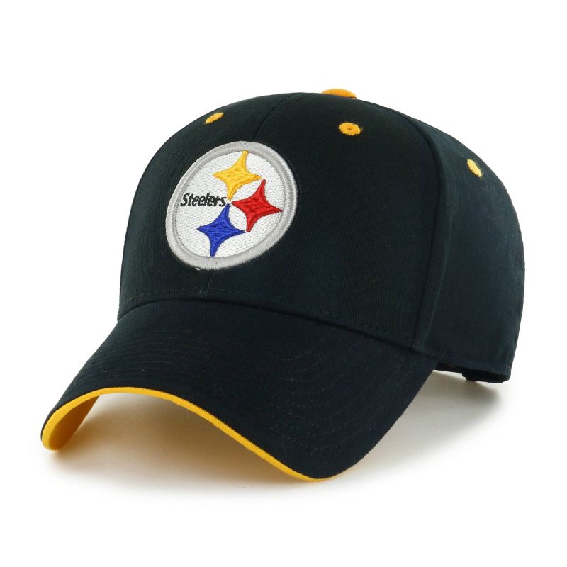 NFL Pittsburgh Steelers Boys&#39; Moneymaker Snap Hat, 1 of 3