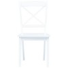 vidaXL Dining Chairs, 4 Pcs, White Solid Rubber Wood - 3 of 4