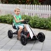 JANSNO Pedal Go Kart Ride-On Toy for Kids 3-8 with Adjustable Seat, Swing Axle, Handbrake, Non-Slip Wheels - 3 of 4