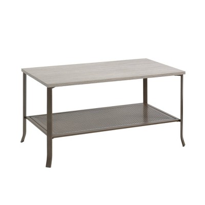Center City Wood & Metal Coffee Table Champagne Oak - Sauder