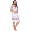 Casual Nights Women's Super Soft Yummy Nightshirt, Short Sleeve Nightgown, Night Dress with Fun Prints & Patterns - 2 of 4