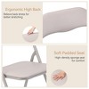 Folding Chairs, Stackable Metal Frame Foldable Chair with Padded Seat and Ergonomic High Back for Events & Home - 4 of 4