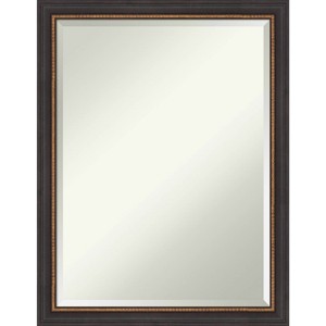 21" x 27" Beveled Ashton Black Wood Wall Mirror - Amanti Art: Modern Rectangular Design, No Assembly, Includes Mount Hardware - 1 of 4