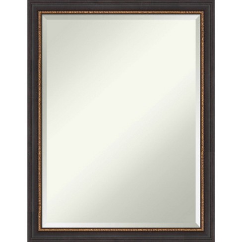 21" x 27" Beveled Ashton Black Wood Wall Mirror - Amanti Art: Modern Rectangular Design, No Assembly, Includes Mount Hardware - image 1 of 4