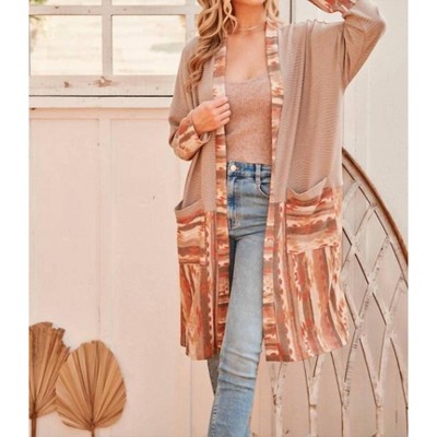 Women's Ribbed Cardigan W/pockets - Hailey & Co