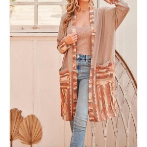 Women's Ribbed Cardigan W/pockets - Hailey & Co - 1 of 2