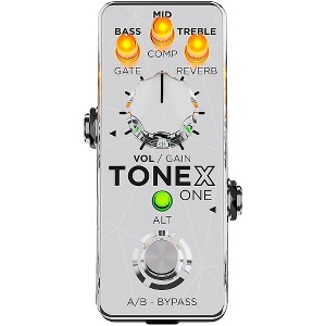 IK Multimedia TONEX ONE Limited-Edition Joe Satriani Collection Modeling Amp & Distortion Effects Pedal Silver - 1 of 4