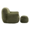 NicBex Comfy Bean Bag Chair Sofa for Adults with Back Support, Faux Fur Bean Bag Chair with Stuffed Floor for Living Room, Bedroom, Apartment - 3 of 4