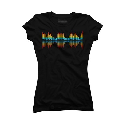 Junior's Design By Humans Audio City By clingcling T-Shirt