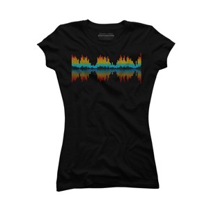 Junior's Design By Humans Audio City By clingcling T-Shirt - 1 of 3