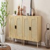 Dexmalle Kitchen storage cabinets with rattan decorative doors - 4 of 4