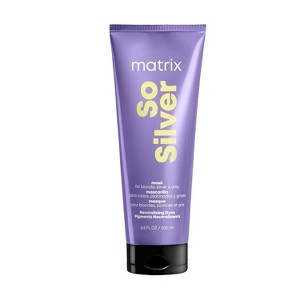 Matrix So Silver Toning Purple Hair Mask (6.8 oz) | Deep Conditioning | Repairs Damaged Blonde & Silver Hair | Neutralizes Yellow Tones - 1 of 3
