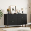 Whizmax 6 Drawer Dresser for Bedroom, 56” Wide Dresser Organizer, Wood Dresser with Metal Legs, Modern Chest of Drawers for Closet, Living Room - 3 of 4