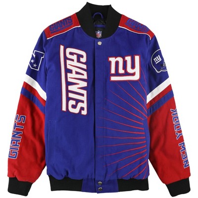 NFL Mens New York Giants Embroidered Varsity Jacket