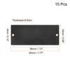 Unique Bargains DIY Laser Printing Office Engraving Blank Metal Card 15 Pcs - 2 of 4