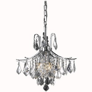 Elegant Lighting Amelia Collection Pendant D16in H20in Lt:6 Chrome Finish - 1 of 2