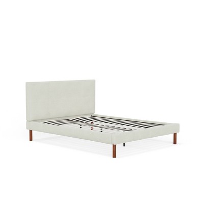 eLuxury Upholstered Bailey Bed with Headboard