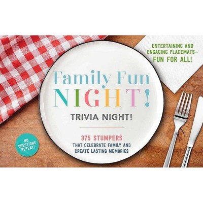 Family Fun Night Trivia Night Placemats - by  Cider Mill Press (Hardcover)